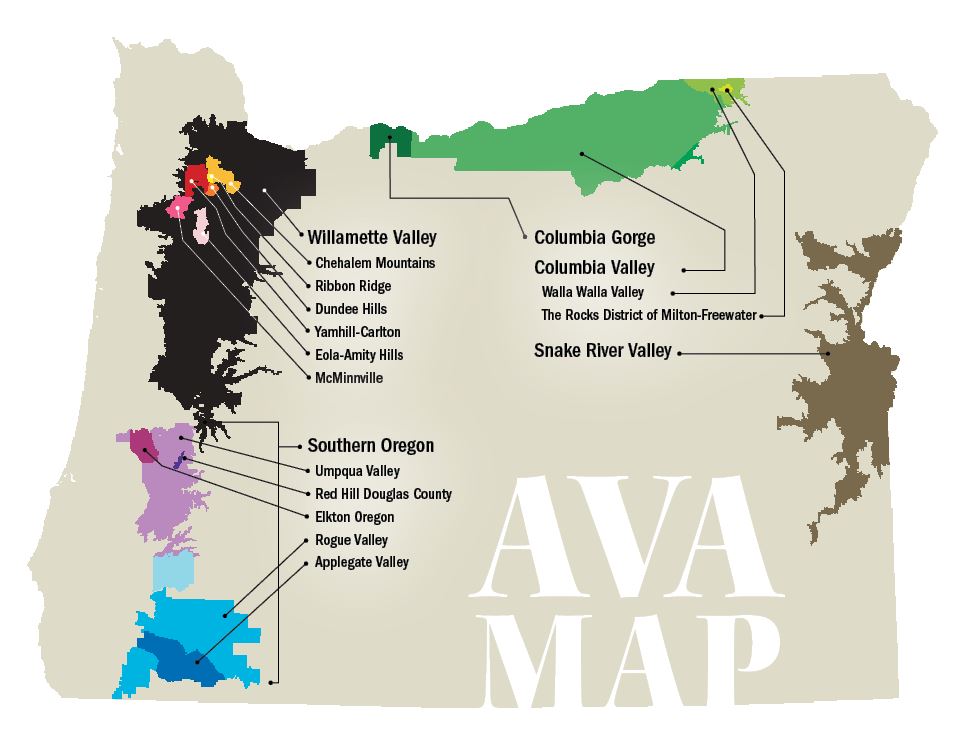 AVAs of Oregon